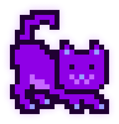 MoonCat #16555: Ultraviolet