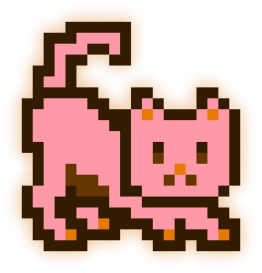 MoonCat #24076: 0x00e3e5a45c (accessorized)