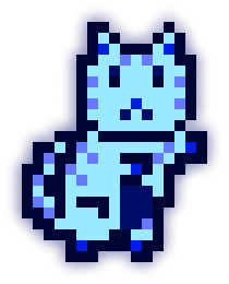 MoonCat #75: Blueberry (accessorized)