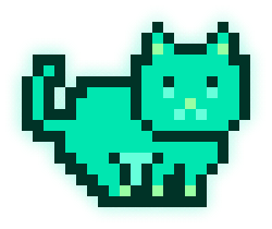 MoonCat #8416: 0x00607ef6da (accessorized)