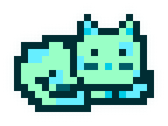 MoonCat #24996 (0x00f9f1f9fa)