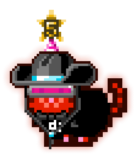 ponderware - MoonCat Acclimator (Wrapped) - MoonCat #22: WanderWonder (accessorized) - NFT # 22