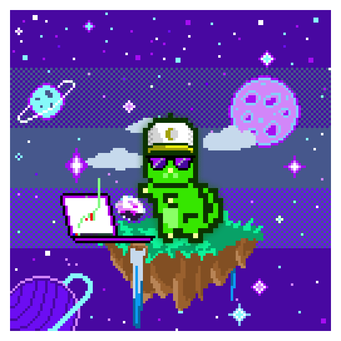 ponderware - MoonCat Acclimator (Wrapped) - MoonCat #25369: 0x00123a7b26 (accessorized) - NFT # 25369