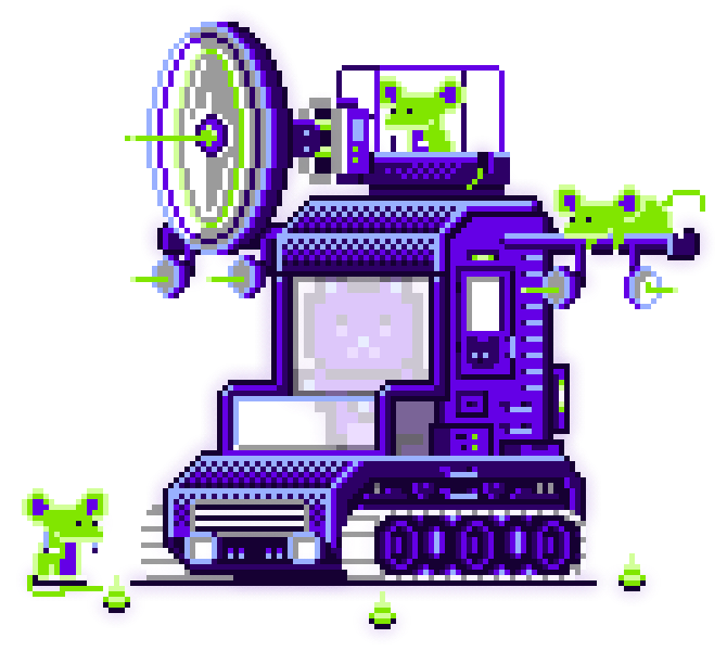 ponderware - MoonCat Acclimator (Wrapped) - MoonCat #25423: 0x0022ad83e3 (accessorized) - NFT # 25423