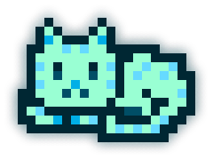 ponderware - MoonCat Acclimator (Wrapped) - MoonCat #40: Melancholia (accessorized) - NFT # 40